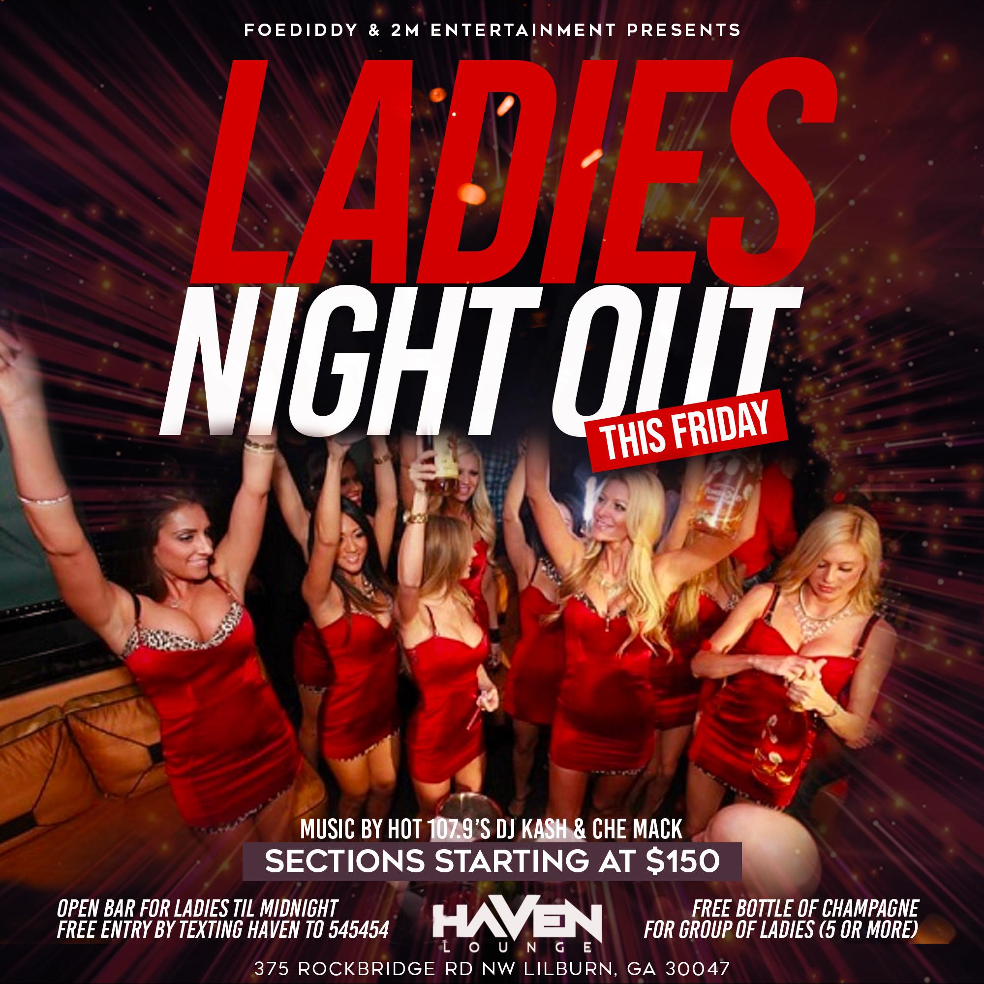 Ladies & Pisces Night Out Friday at Haven Lounge :: OPEN BAR TIL MIDNITE