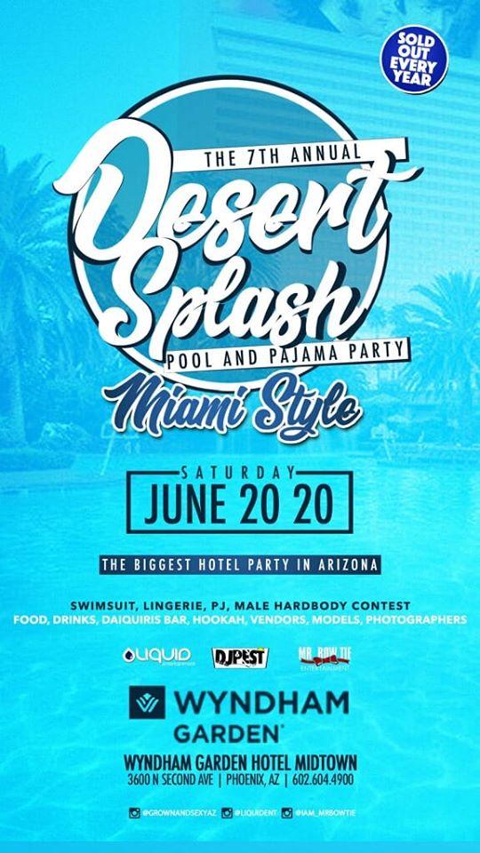 7th Annual Desert Splash Pool and Pajama Party 