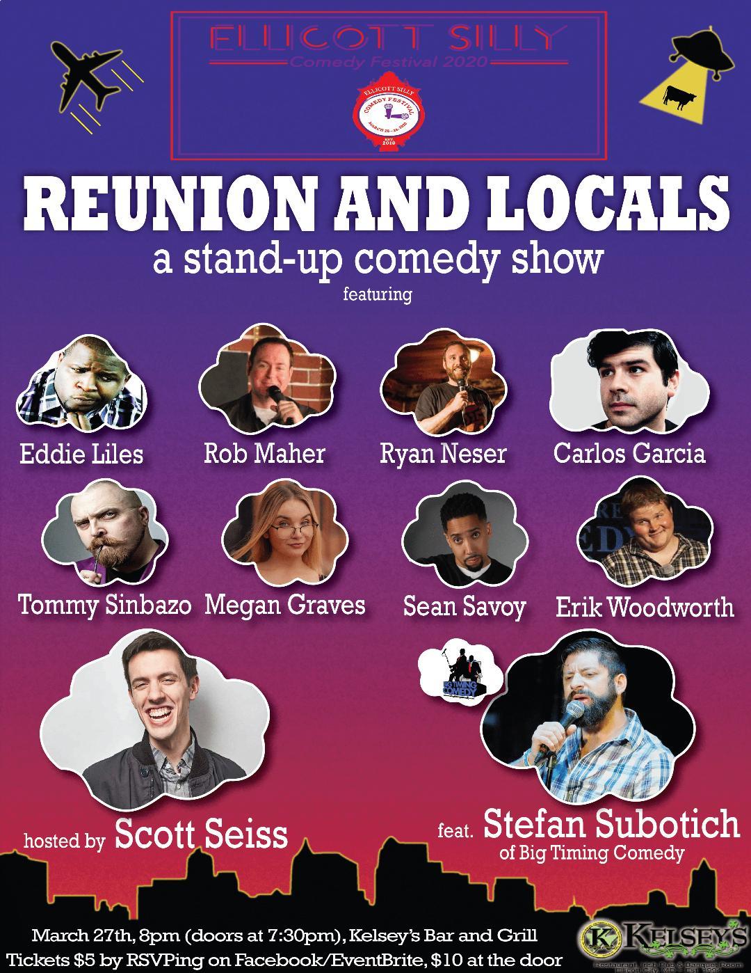 Ellicott Silly Comedy Festival “Reunion & Locals” Stand Up Comedy Showcase