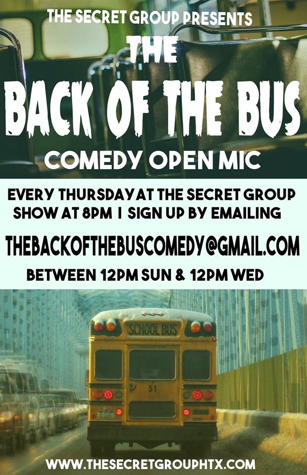 The Back of the Bus Comedy Open Mic