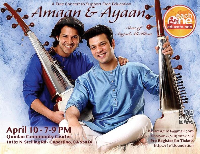 Live Sarod Concert - Amaan & Ayaan Ali Bangash - Bay Area