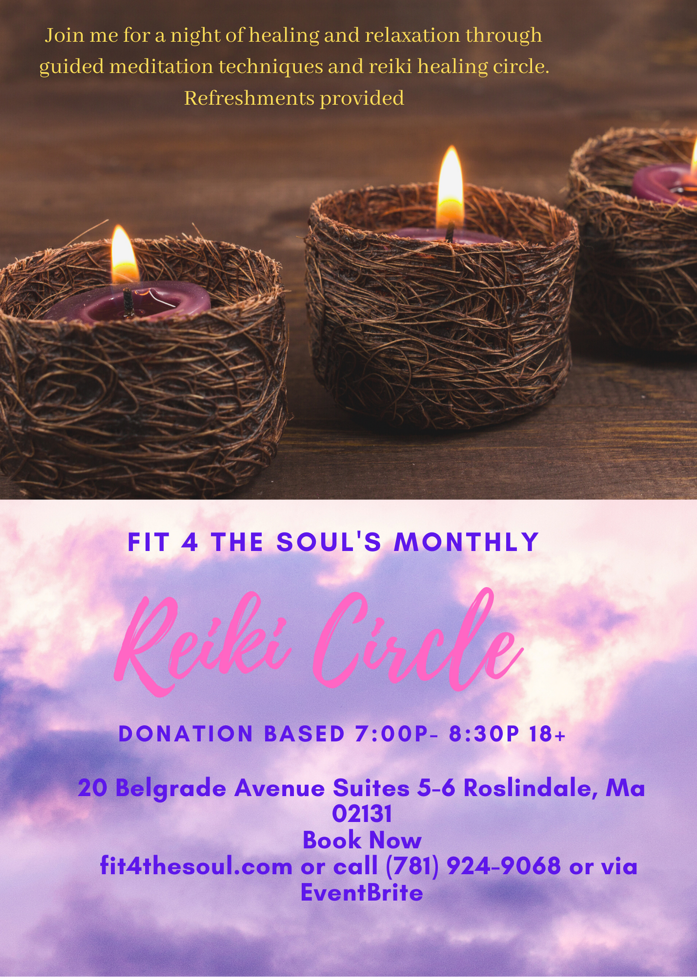 Fit 4 The Soul's Monthly Reiki Circle