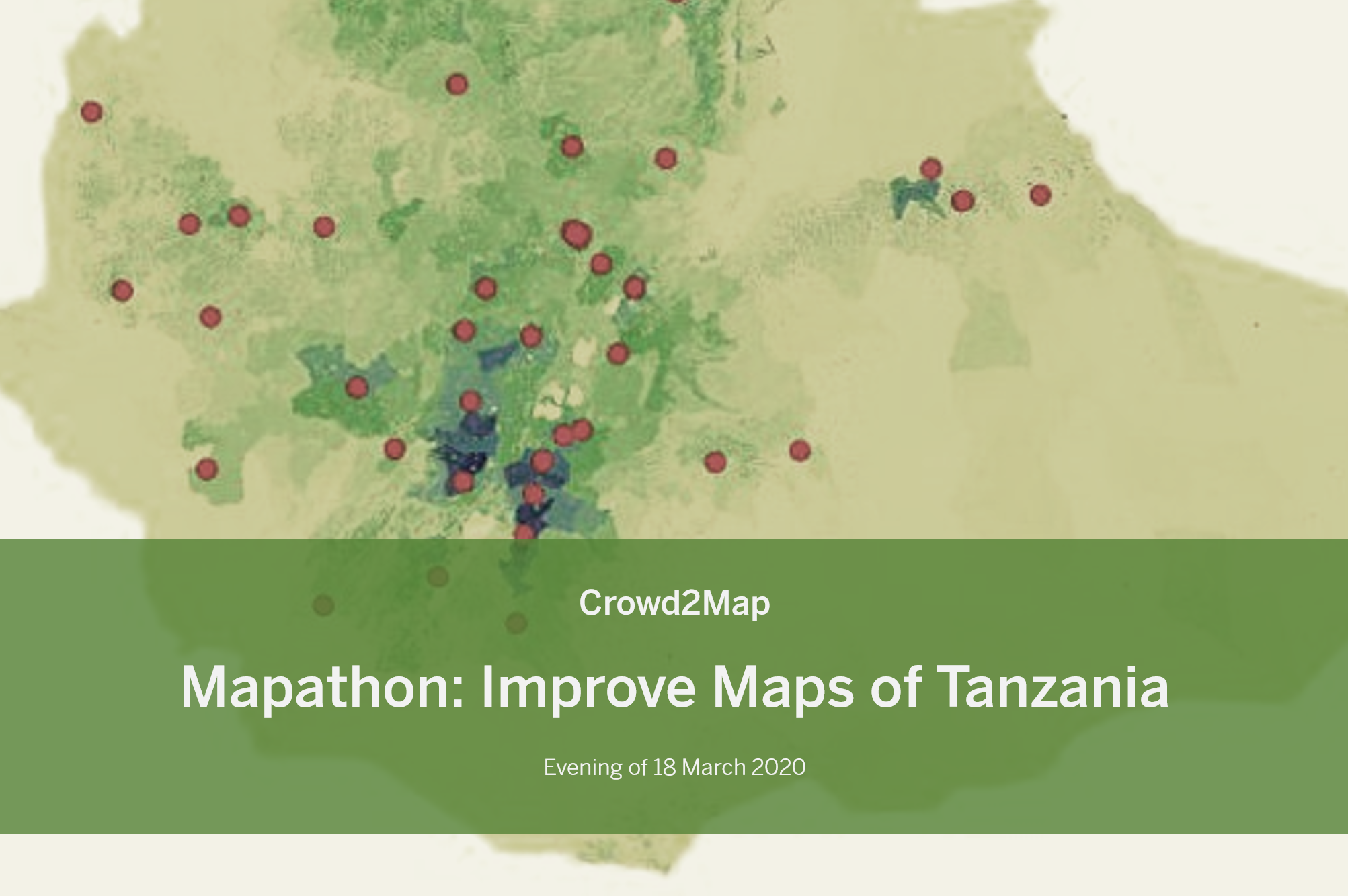 Mapathon: Help Map Tanzania with Crowd2Map