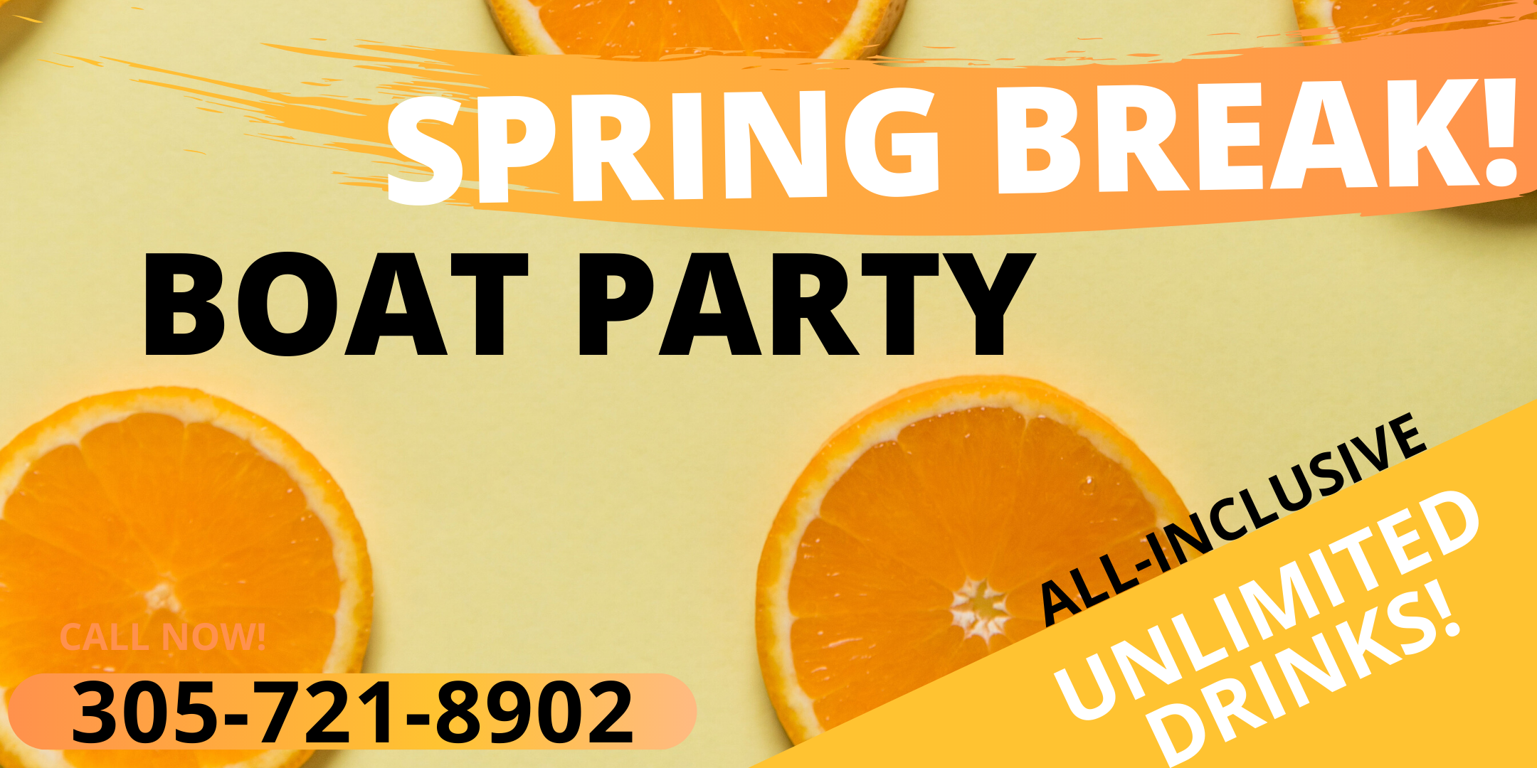 Miami Party Boat- Spring Break