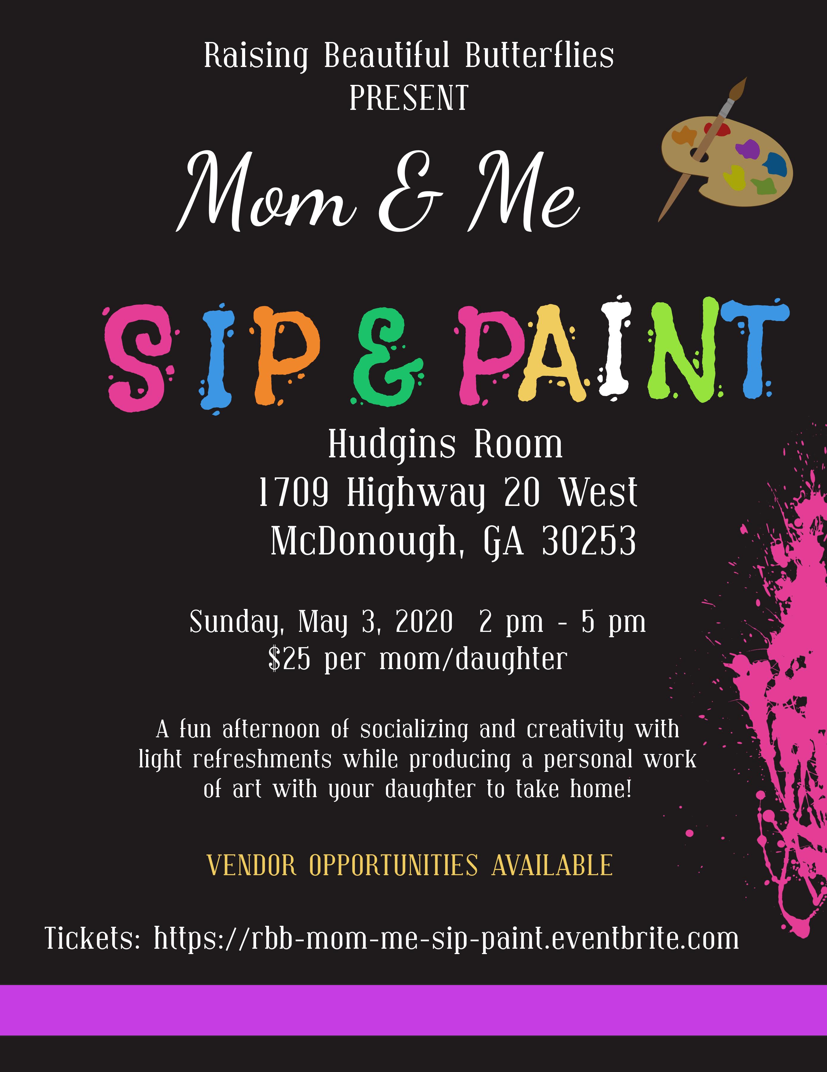 Mom & Me: Sip & Paint - 28 JUN 2020