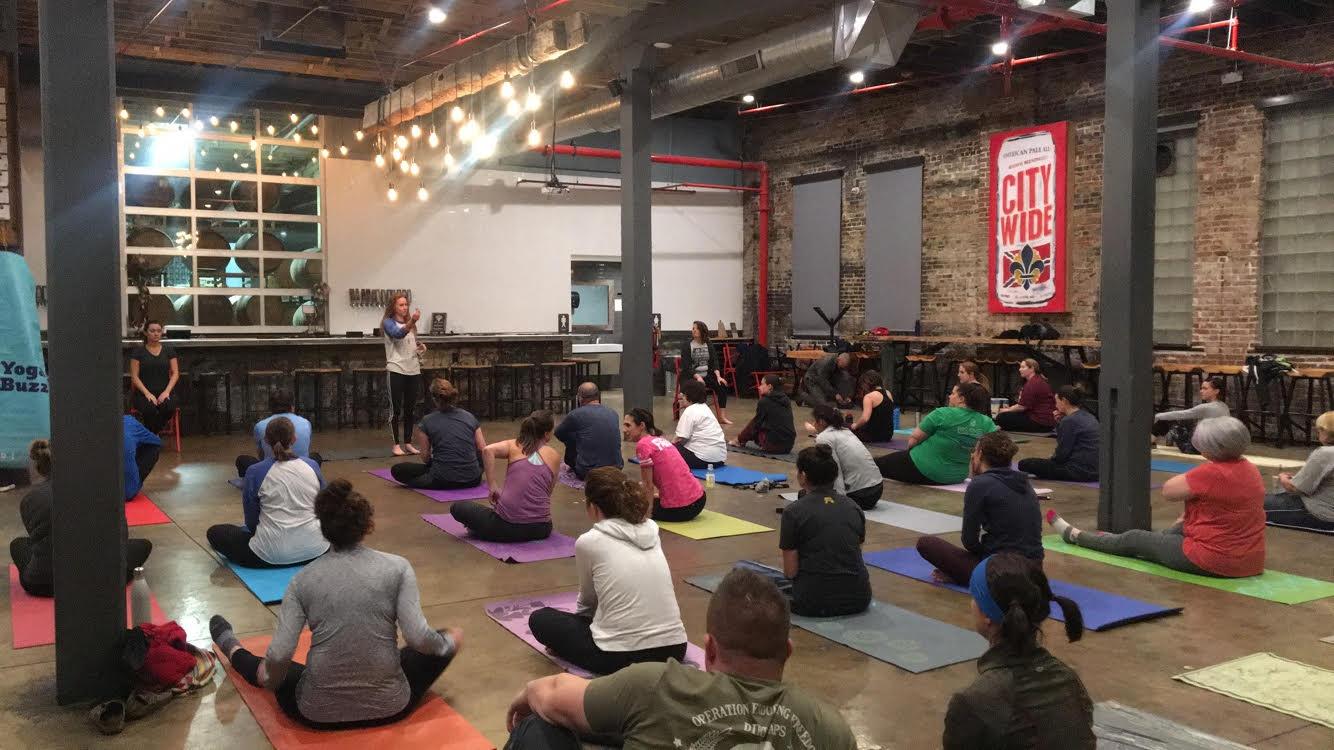 Yoga + Beer at 4 Hands Brewing Co. 