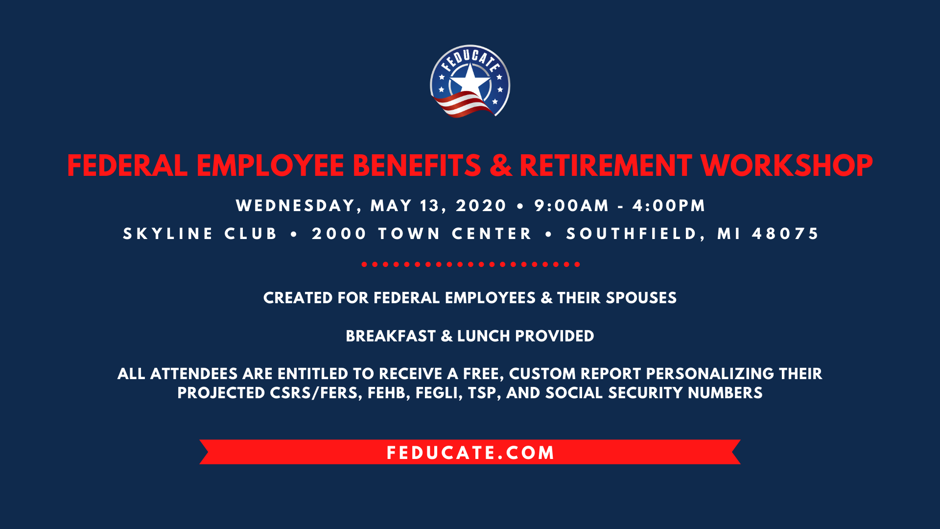 Federal Employee Benefits & Retirement Workshop