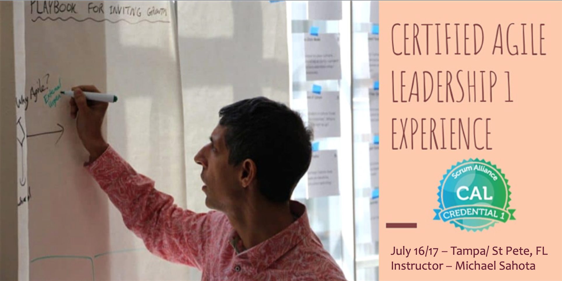 Certified Agile Leadership - CAL 1 - St Pete, Florida - 16 JUL 2020