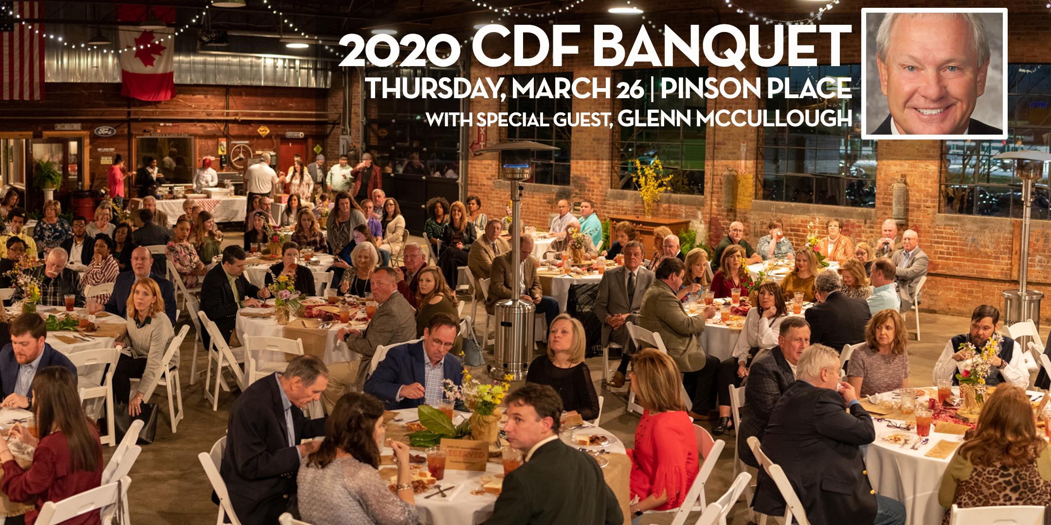 2020 Annual CDF Banquet with special guest, Glenn McCullough