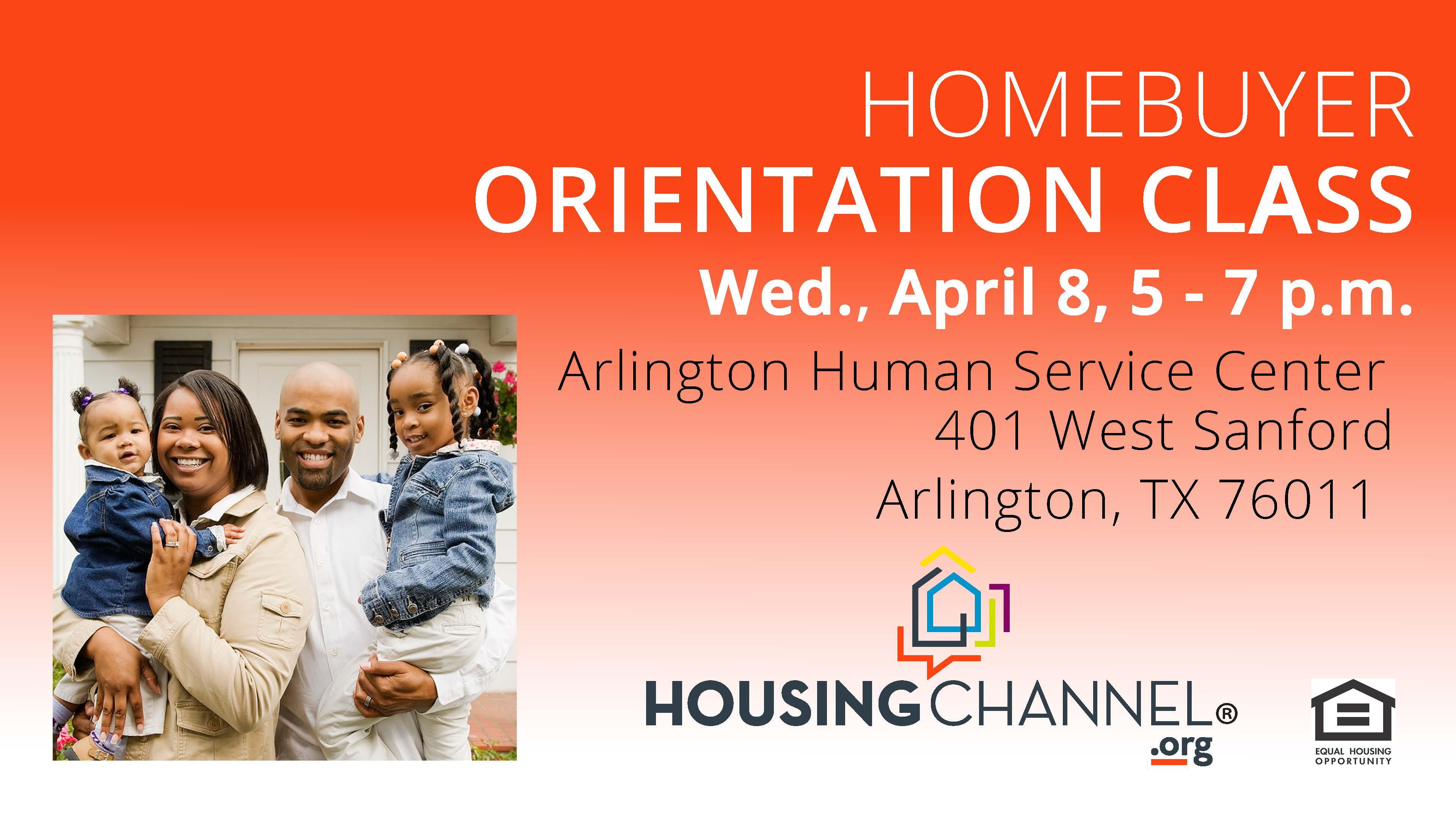 Homebuyer Orientation Class, April 8, 2020 (Class Postponed) 