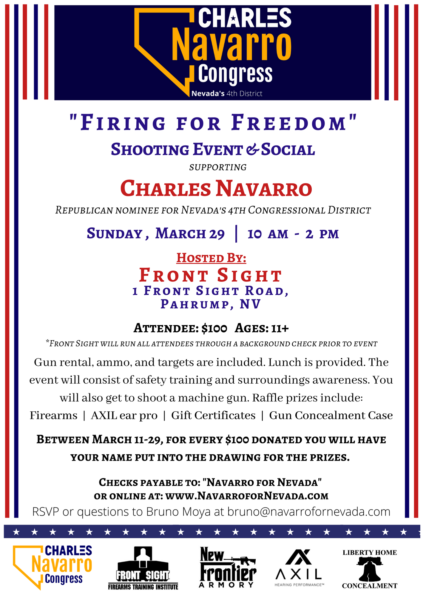 Firing for Freedom - A Fundraiser Supporting Charles Navarro for Congress