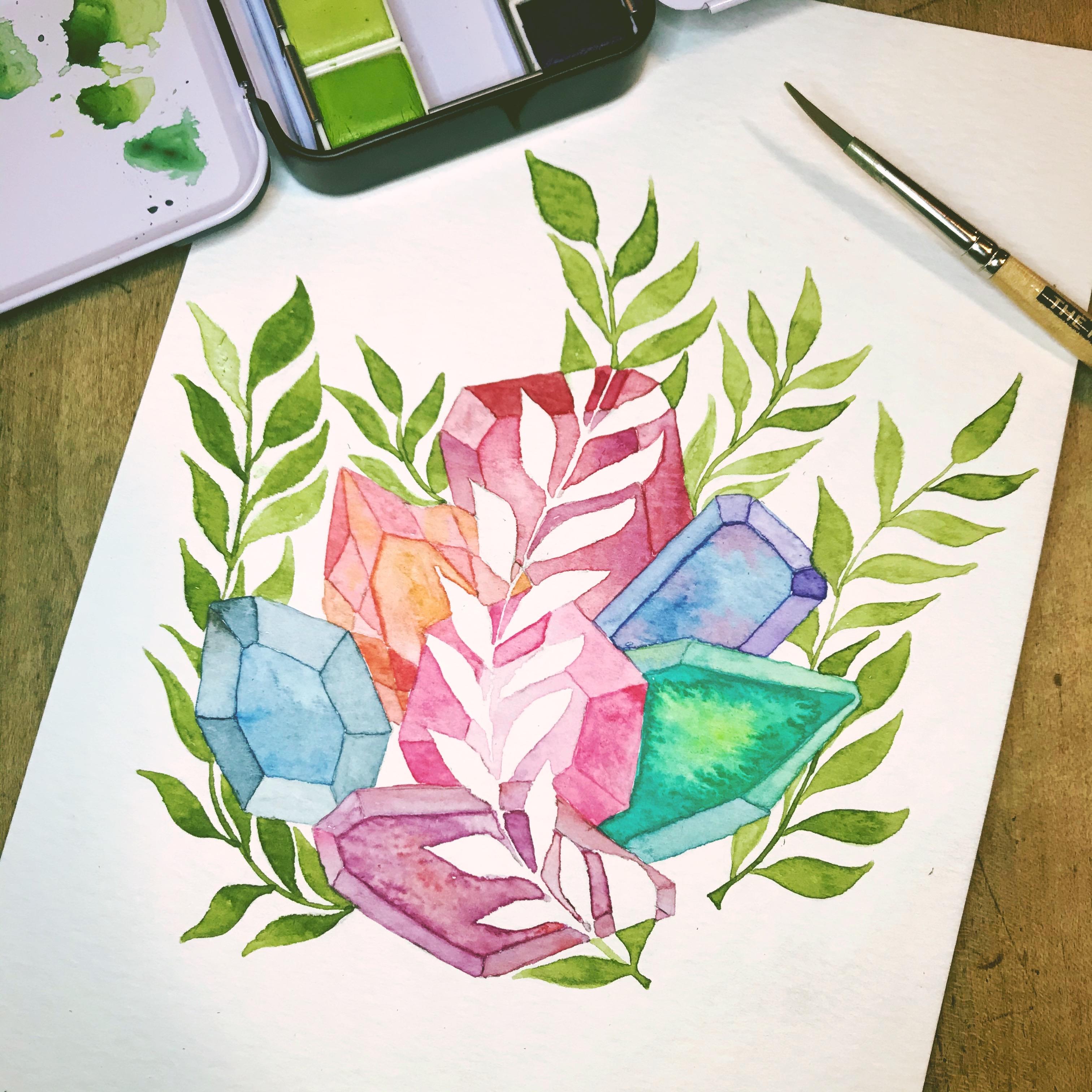 Watercolor Gem Workshop