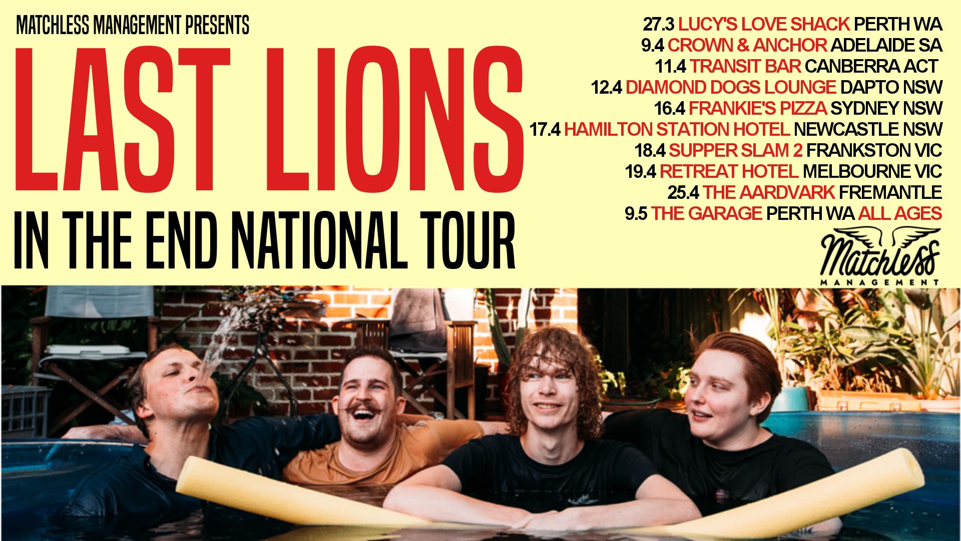 Last Lions In The End Tour - Adelaide