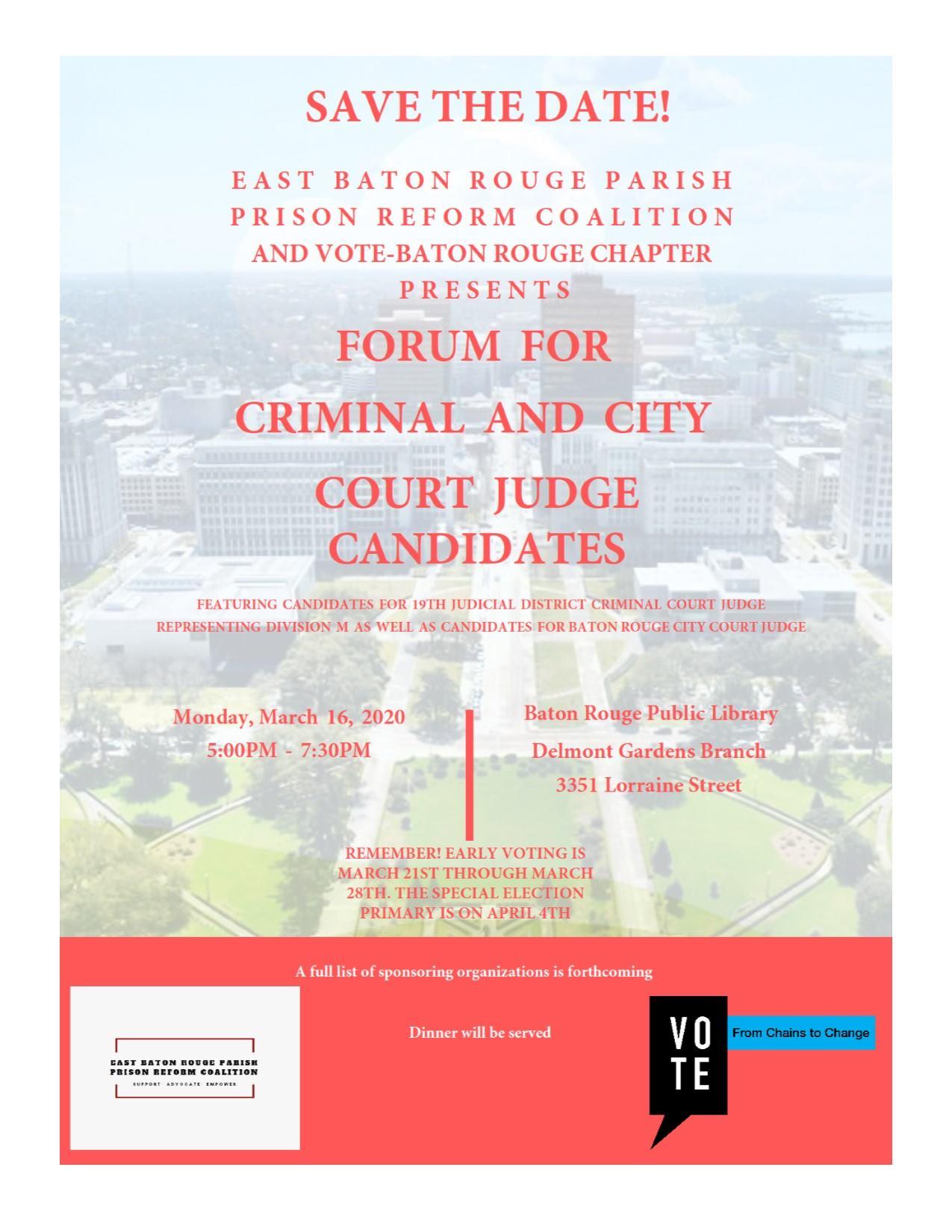 Judges Candidate Forum