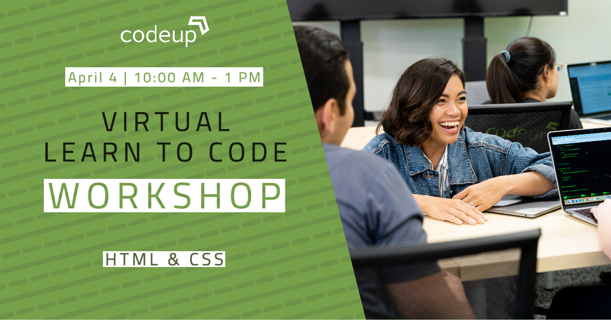 Codeup Virtual Learn to Code Workshop: HTML & CSS (Intro to WebDevelopment)