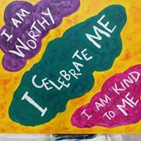 Change your negative self-talk to positive affirmations through Art Therapy
