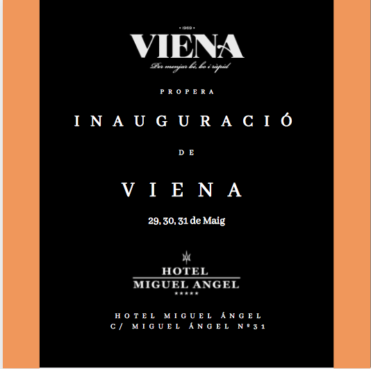 Esdeveniment Inauguración Viena Madrid