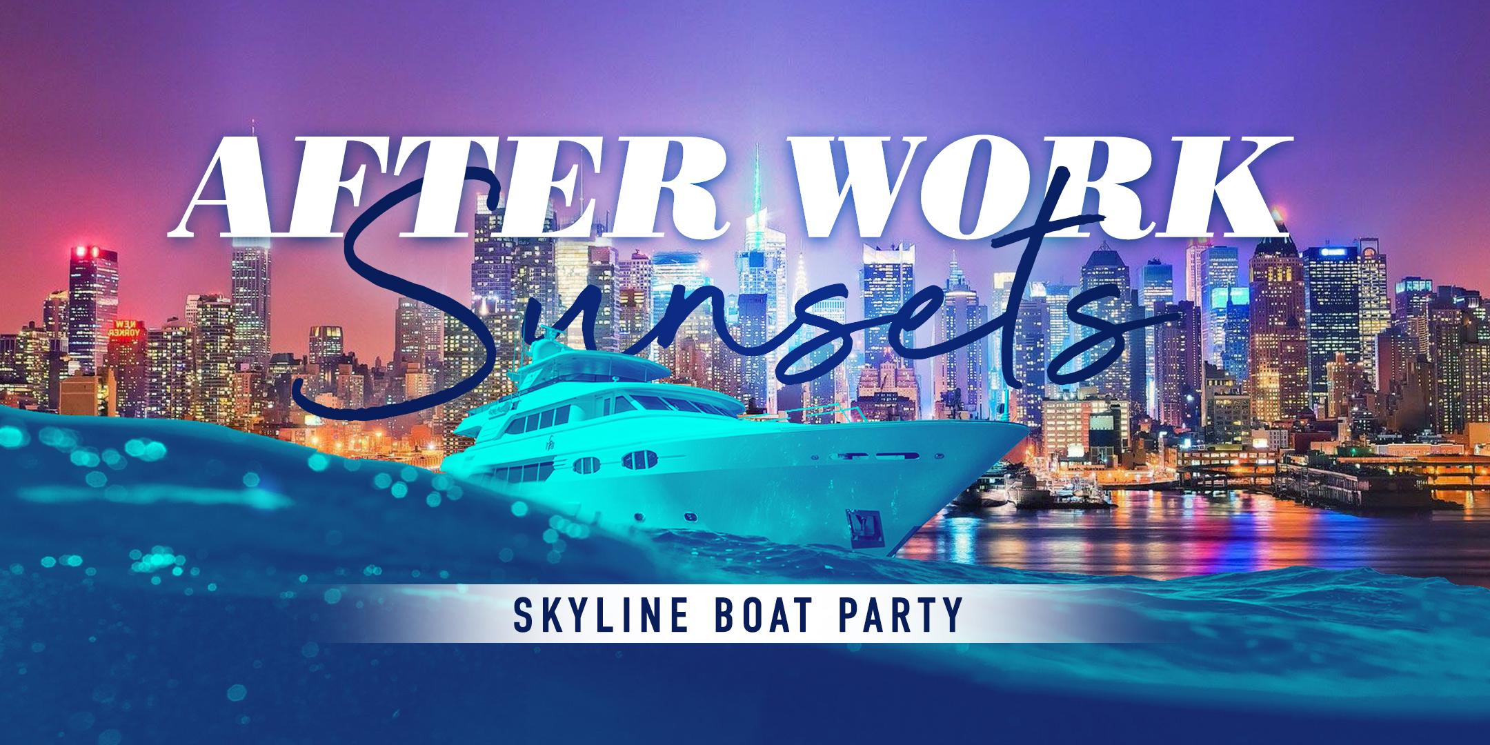 Afterwork Friday Sunset Yacht Cruise in Midtown - Statue of Liberty + NYC Skyline