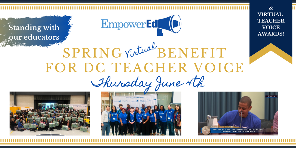 EmpowerEd's Virtual Benefit for DC Teacher Voice & Teacher Voice Awards!