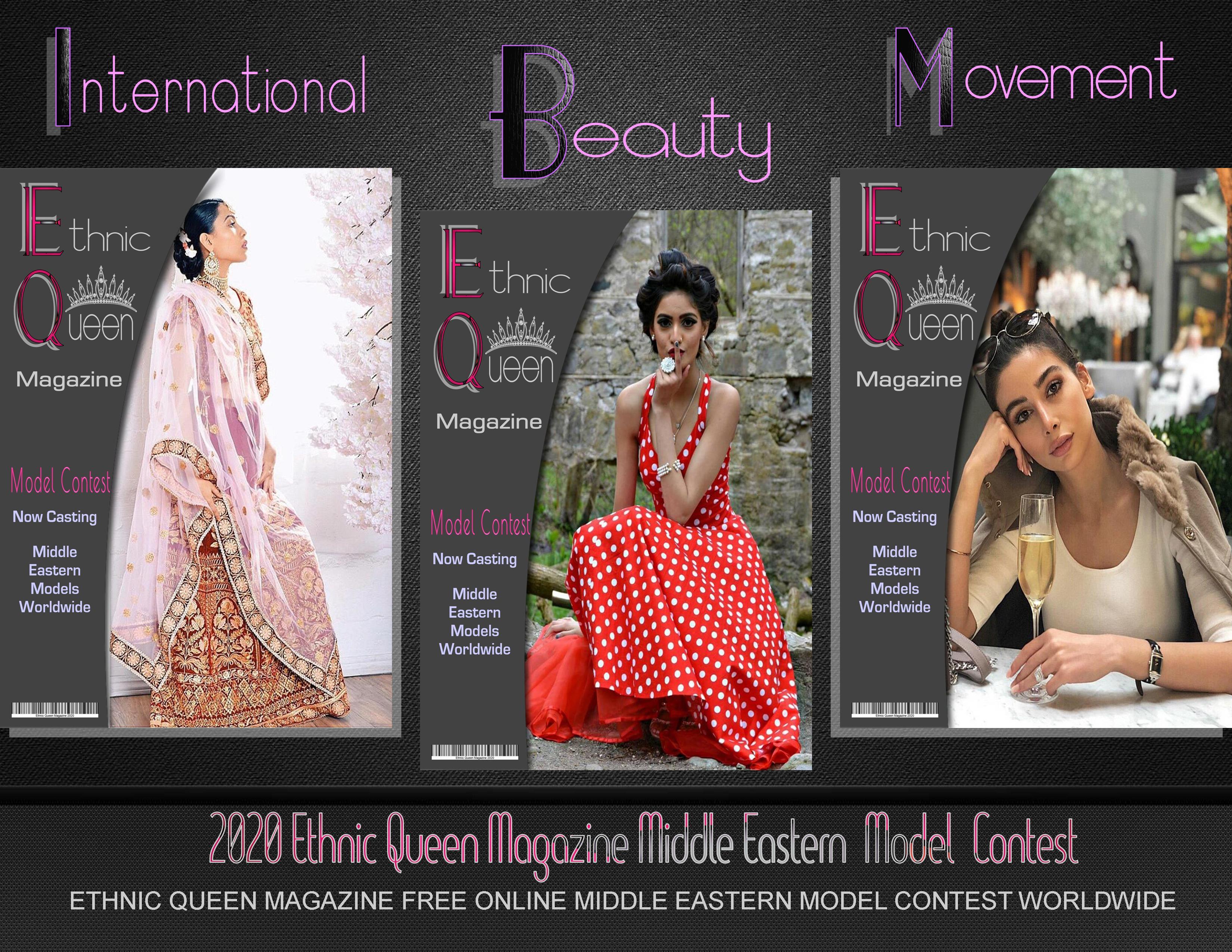 Ethnic Queen Magazine Middle Eastern Cover Model Contest Free Online