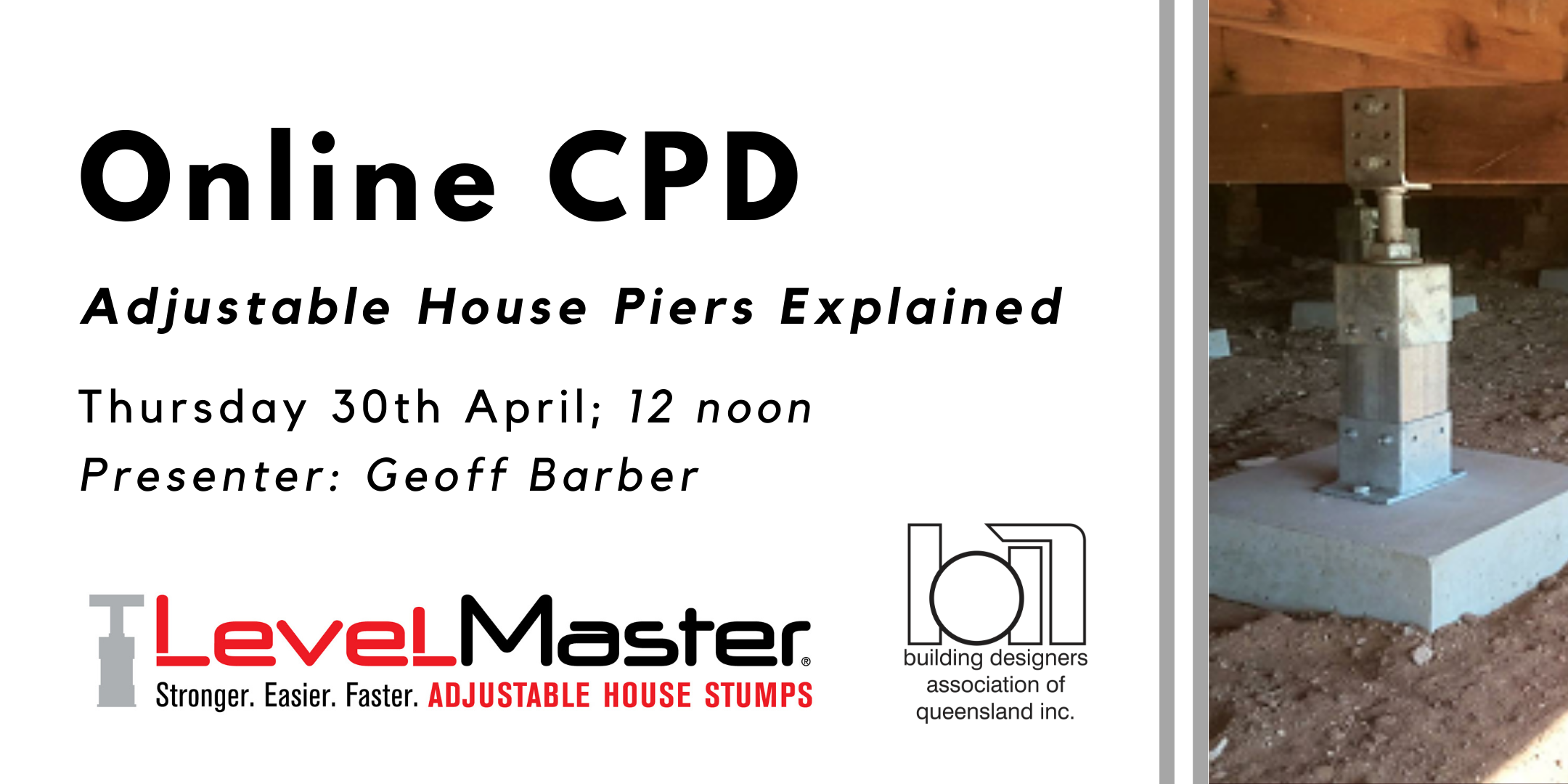 ONLINE CPD: Adjustable House Piers Explained