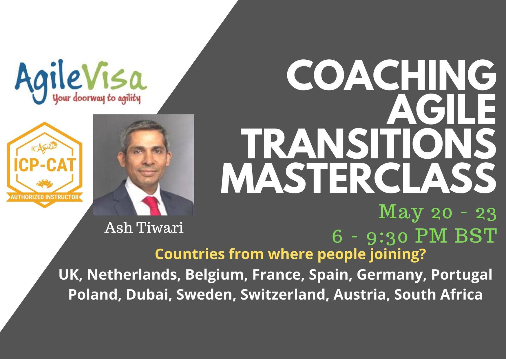 ICAgile Coaching Agile Transitions Masterclass - Online (ICP-CAT) - UK & EU