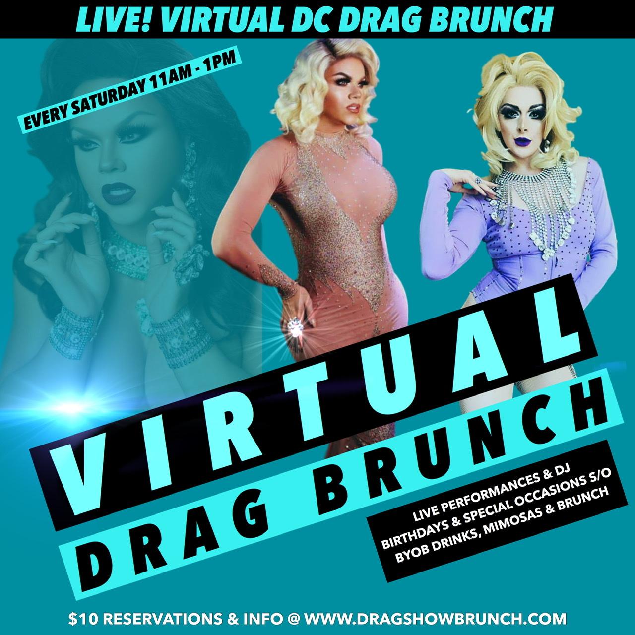 Washington DC Drag Brunch LIVE Online 2